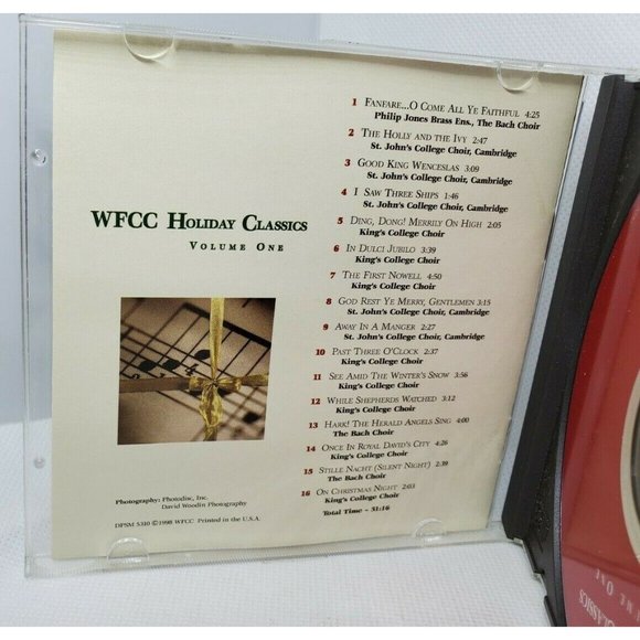 WFCC Holiday Classics Volume 1 CD No Scratches Clean - Picture 10 of 10